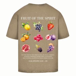 Oversize Washed T-Shirt fruit of the spirit galatians 5:22-23