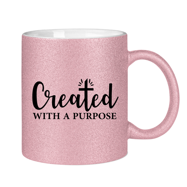 Glitzertasse created with a purpose