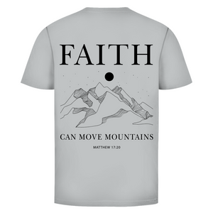 Herren T-Shirt faith minimalistisch matthew 17:20