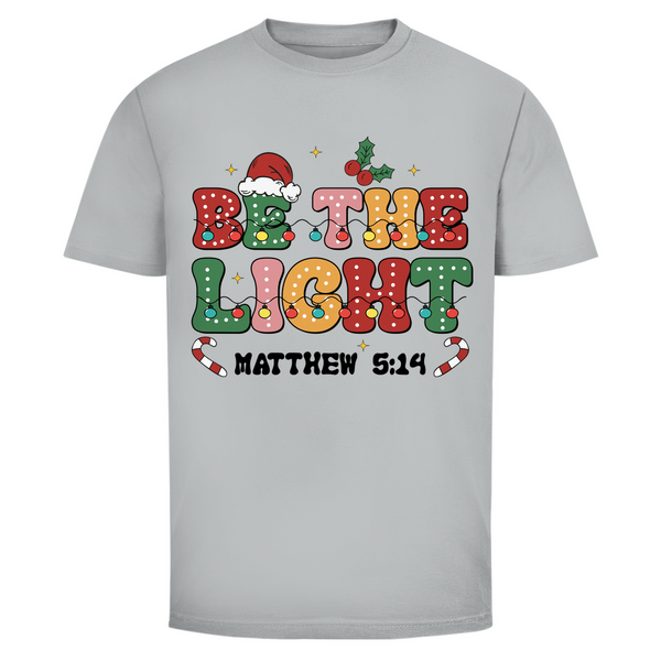 Herren T-Shirt be the light matthew 5:14