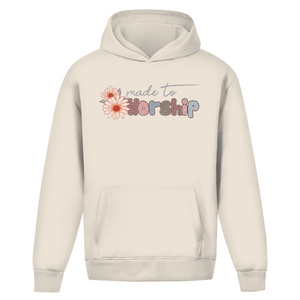 Oversize Hoodie Ohne Kordel made to worship