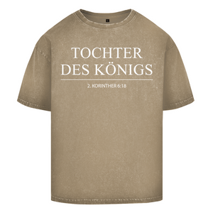 Oversize Washed T-Shirt tochter des königs 2. korinther 6:18