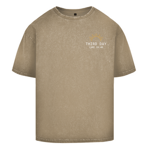 Oversize Washed T-Shirt third day luke 24:46