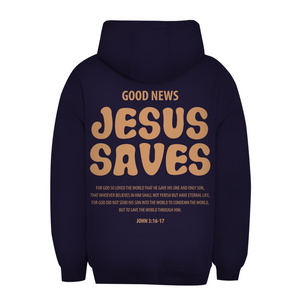 Unisex Oversize Hoodie jesus saves john 3:16-17