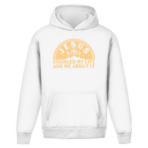 Oversize Hoodie Ohne Kordel jesus chaged my life