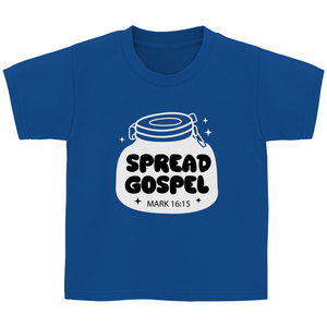 Kinder T-Shirt spread gospel mark 16:15
