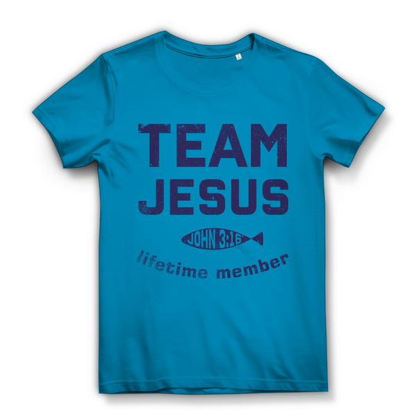 Damen Bio T-Shirt team jesus john 3:16