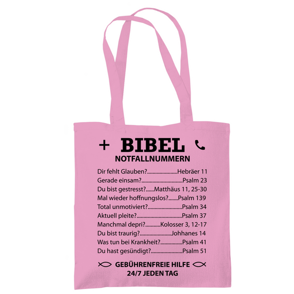 Tragetasche bibel notfallnummern