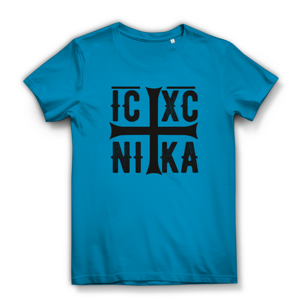 Damen Bio T-Shirt ICXC NIKA orthodox griechisch