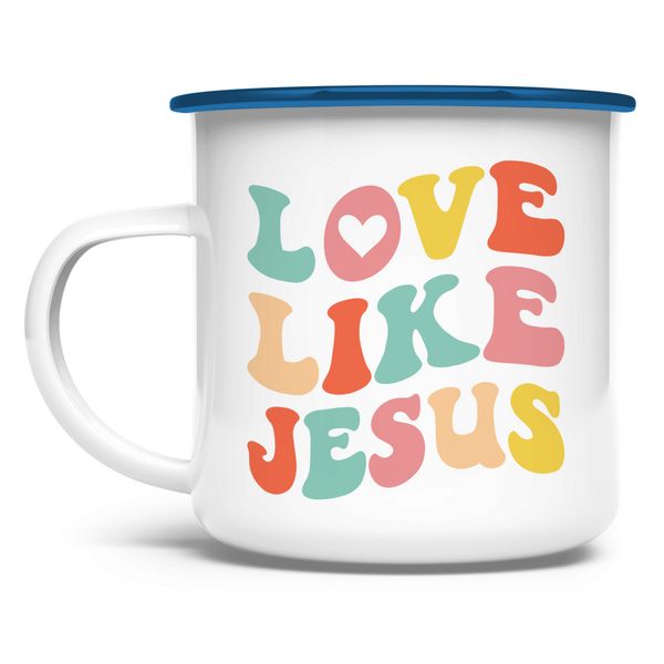 Emaille Tasse love like jesus