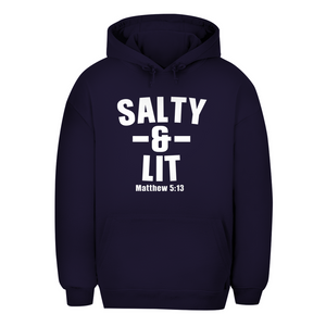 Unisex Oversize Hoodie salty and lit matthew 5:13