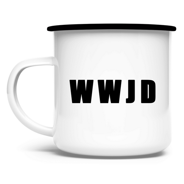 Emaille Tasse wwjd