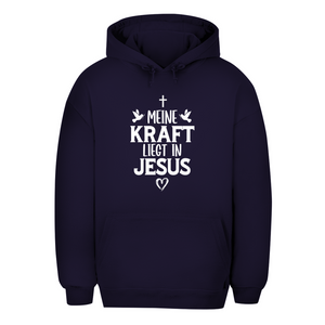 Unisex Oversize Hoodie meine kraft liegt in jesus