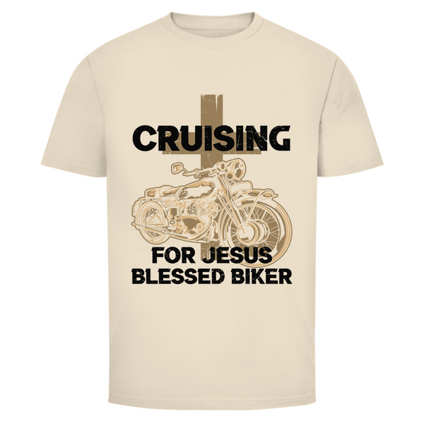 Herren T-Shirt cruising for jesus blessed biker