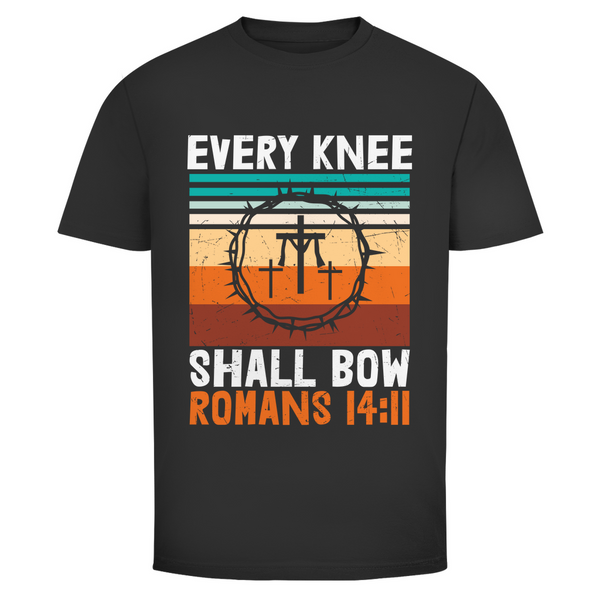 Herren T-Shirt every knee shall bow romans 14:11