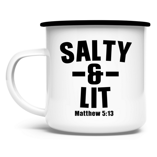 Emaille Tasse salty and lit matthew 5:13