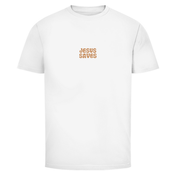 Herren T-Shirt jesus saves john 3:16-17