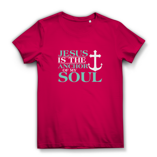 Damen Bio T-Shirt jesus is the anchor of my soul segeln