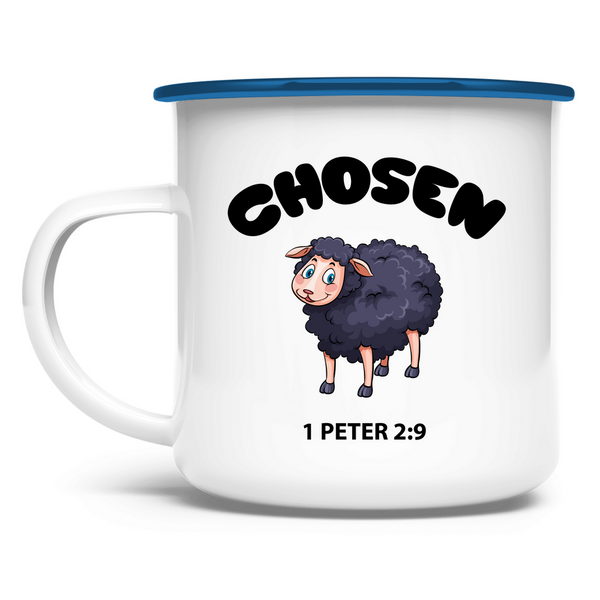 Emaille Tasse chosen schaf 1 peter 2:9