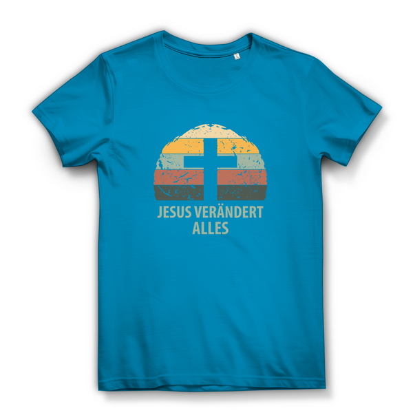 Damen Bio T-Shirt jesus verändert alles