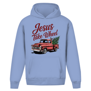 Oversize Hoodie Ohne Kordel jesus take wheel