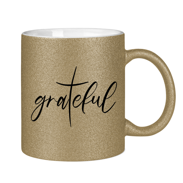 Glitzertasse grateful