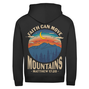 Zipper Hoodie faith can move mountains matthew 17:20