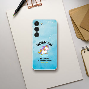 einhorn all things are possible matthew 19:26 Samsung-Hülle