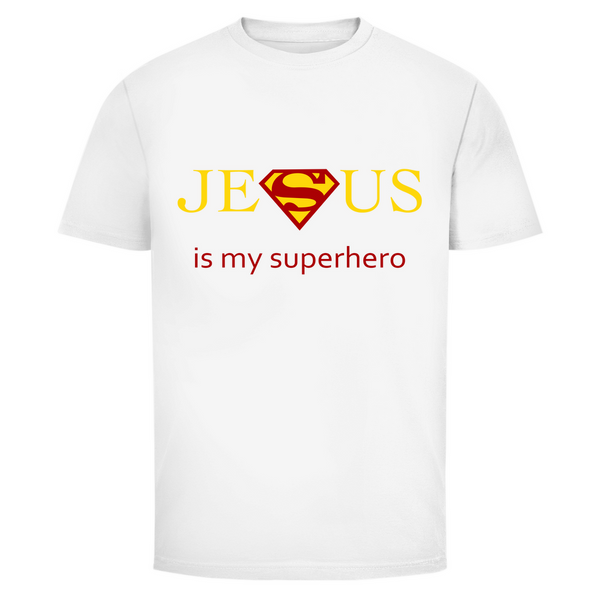 Herren T-Shirt jesus is my superhero