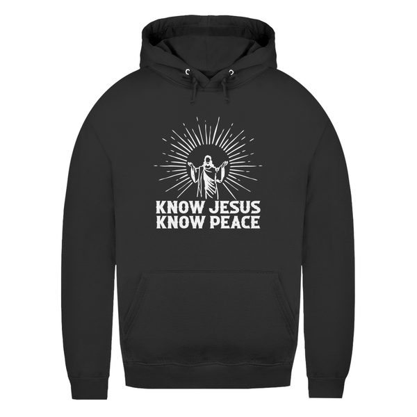 Damen Hoodie know jesus know peace