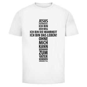 Herren T-Shirt jesus: ich bin das leben johannes 14:6