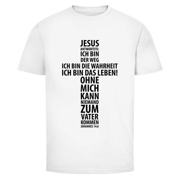 Herren T-Shirt jesus: ich bin das leben johannes 14:6