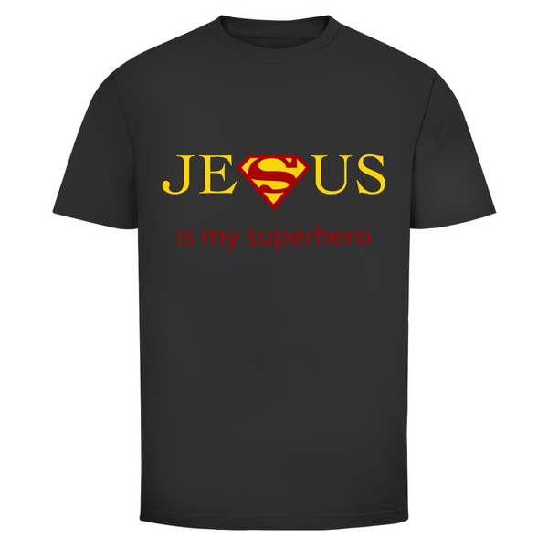 Herren T-Shirt jesus is my superhero