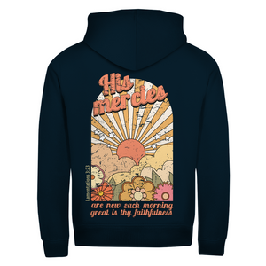 Zipper Hoodie great is thy faithfulness lamentations 3:23