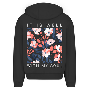 Oversize Zipper Hoodie it is well with my soul