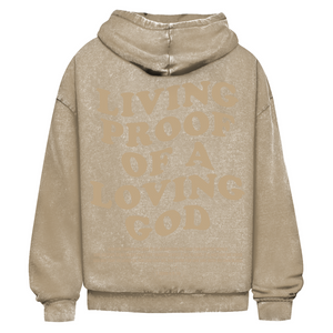 Oversize Washed Hoodie a loving god 1 john 4:9-10