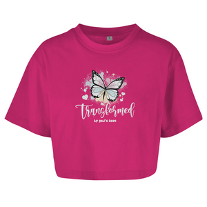 Damen Oversize Crop Top transformed by gods love
