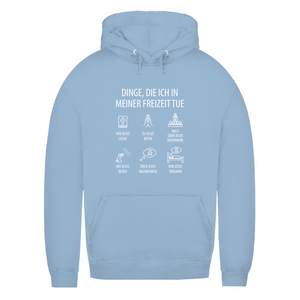 Damen Hoodie dinge die ich in meiner freizeit tue