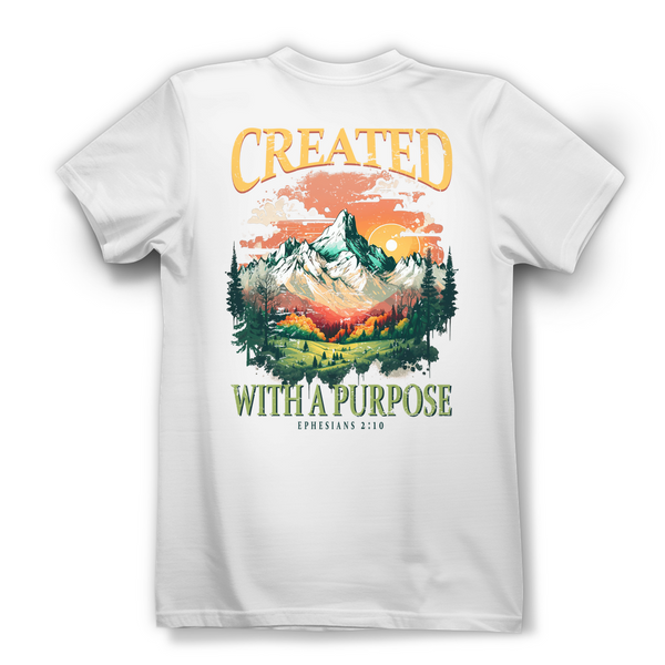 Damen Bio T-Shirt created with a purpose ephesians 2:10