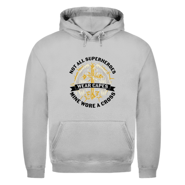 Herren Hoodie mine superheroes wore cross