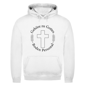 Herren Hoodie gehöre zu gottes boden personal