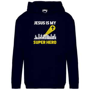 Kinder Hoodie jesus is my superhero