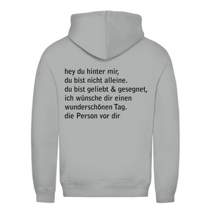 Damen Hoodie hey du hinter mir