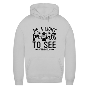 Damen Hoodie be a light for all to see matthew 5:16