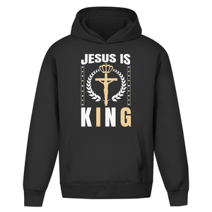 Oversize Hoodie Ohne Kordel jesus is king