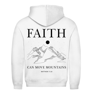 Herren Hoodie faith minimalistisch matthew 17:20