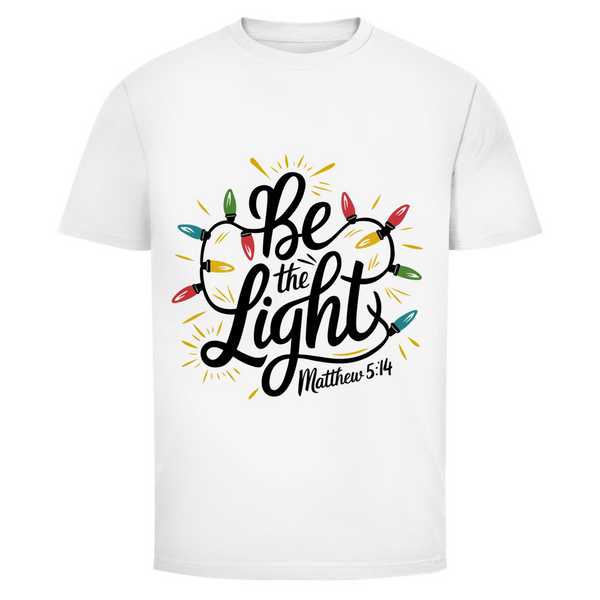 Herren T-Shirt be the light matthew 5:14