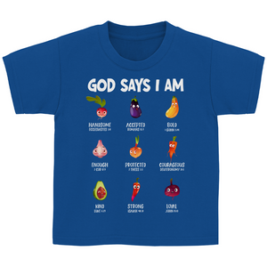 Kinder T-Shirt god says i am enough psalm 139:14