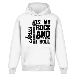 Oversize Hoodie Ohne Kordel jesus is my rock guitarist