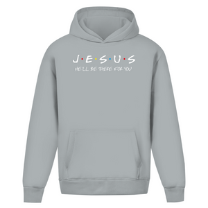 Oversize Hoodie Ohne Kordel jesus he will be there for you